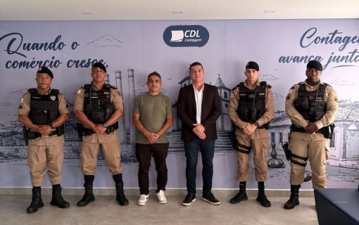 CDL Contagem e Polícia Militar alinham ações para reforçar a segurança em regiões comerciais
